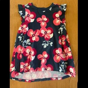 Navy and Pink Floral Tea Collection Tee